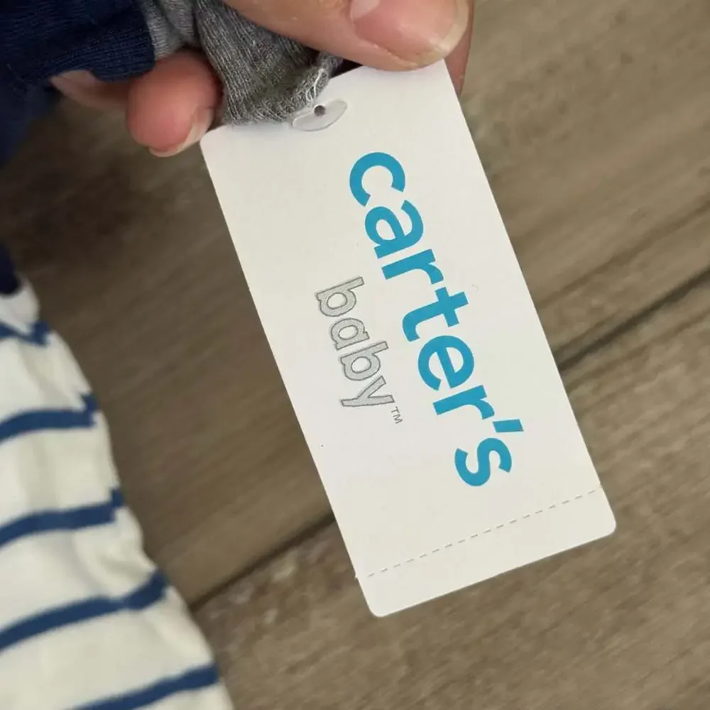 Carter's Baby Boy Stripe Hooded Bodysuit 3M